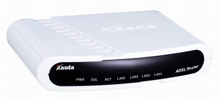 Ethernet ADSL/2/2+ Router with 4-port 10/100M switch and splitter, Broadcom chipset