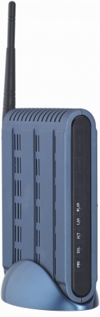 Wireless 802.11b/g ADSL/2/2+ Router with 1-Port 10/100Mbps UTP and splitter, Broadcom chipset